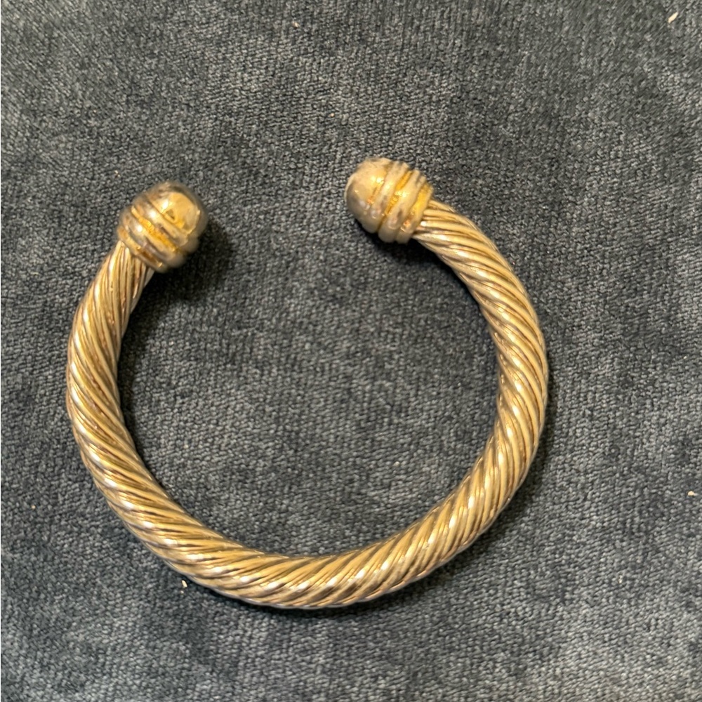 Silver Twisted Cuff Bracelet